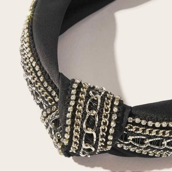 Rhinestone and Chain Decor Jeweled headbands - Picture 3 of 4